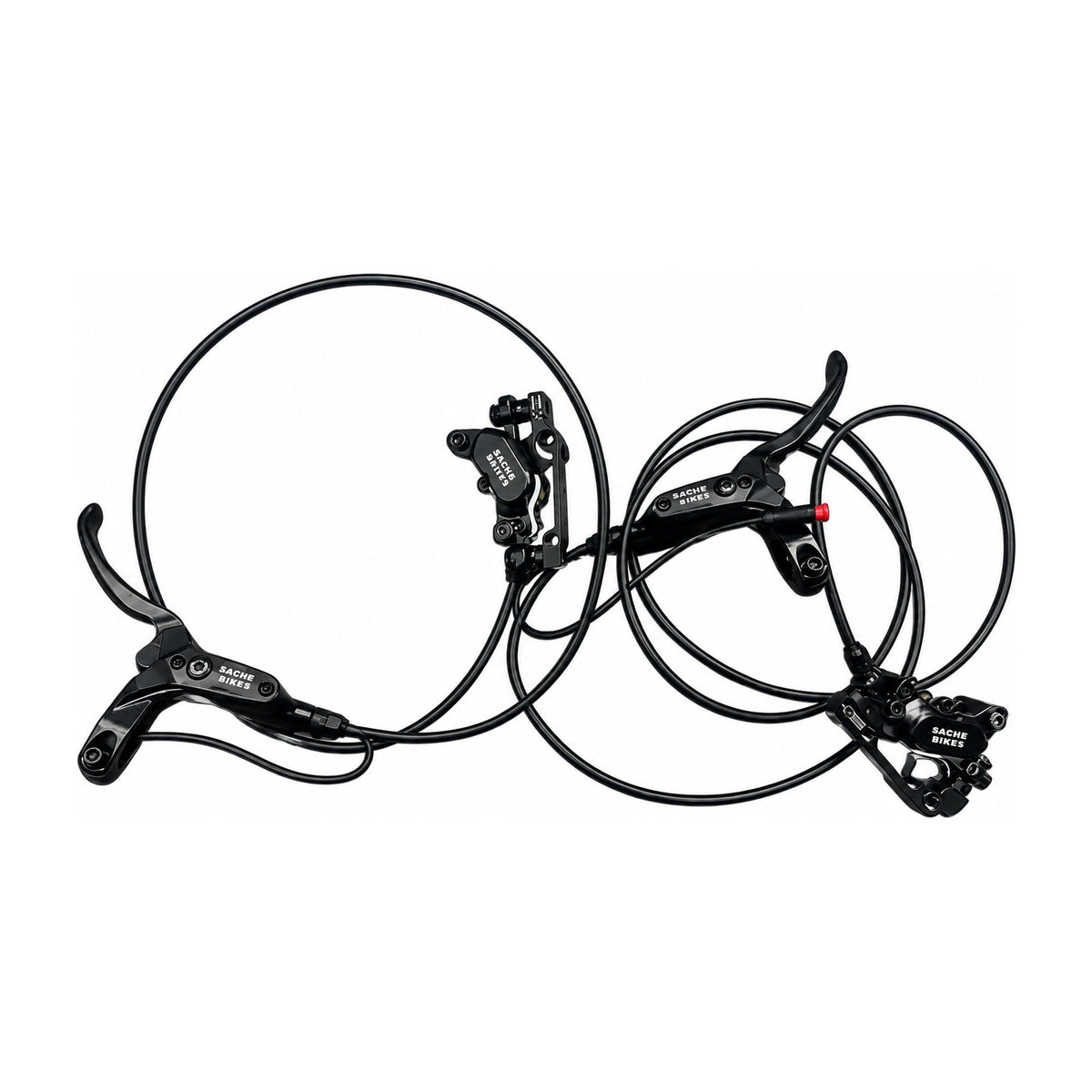 Hydraulisch remsysteem 4 zuigers – set voor en achter