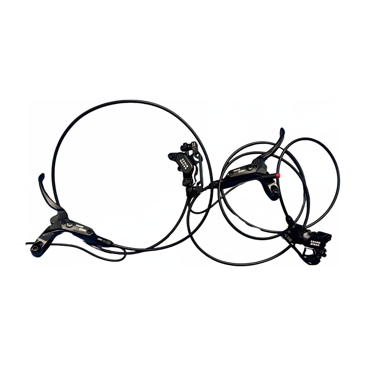 Hydraulisch remsysteem 4 zuigers – set voor en achter