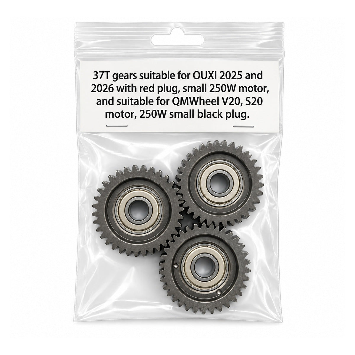 Motortandwielen 37T – Ouxi en Qmwheel kleine motor 2025-2026