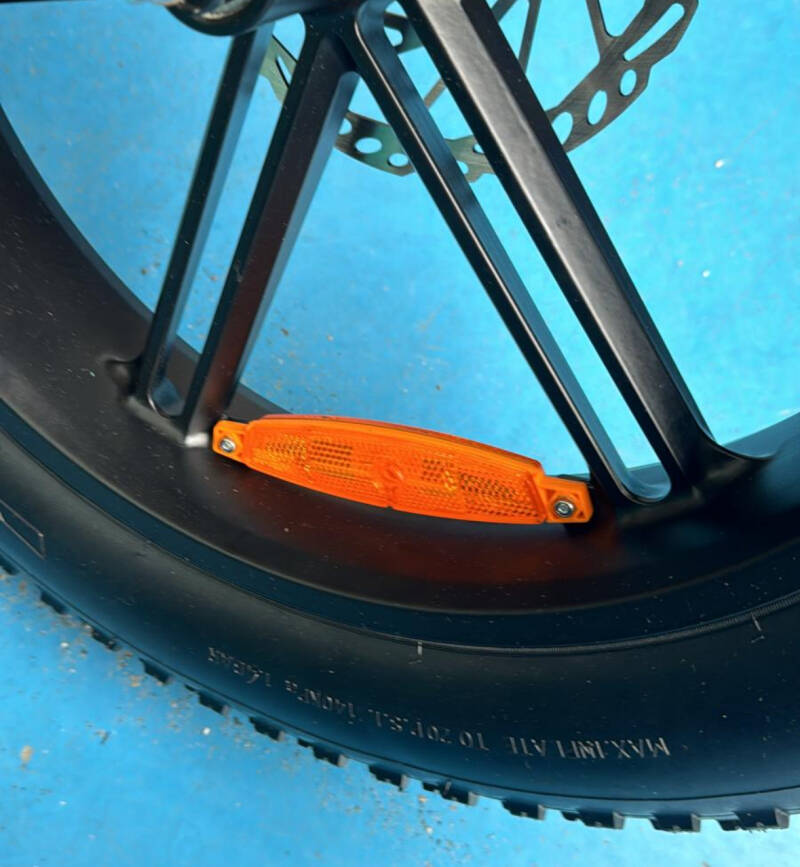 Oranje velgreflector – Ouxi C80/V8/H9, Qmwheel V20/V30