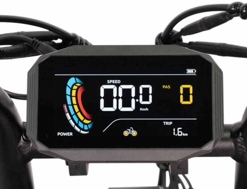 Qmwheel V20 Pro Mini fatbike display
