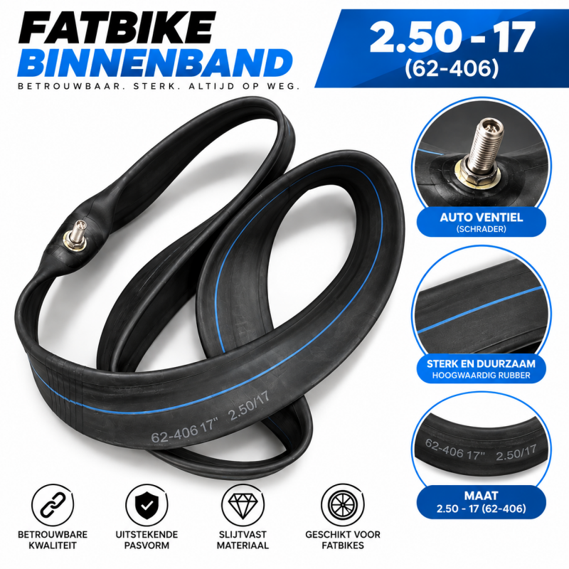 Ultra Skinny binnenband 2.50-17 – Qmwheel V20 Cross en Skinny 20 inch