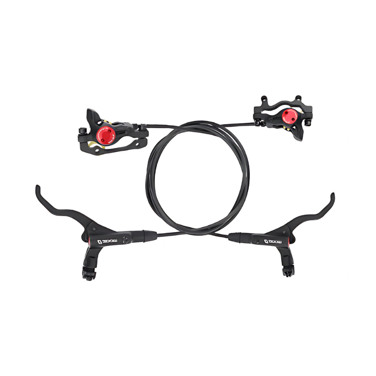 Zoom hydraulische remmenset – voor en achter, zwart/rood